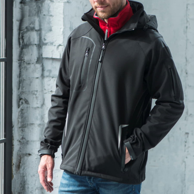 Куртка мужская "ARTIC", ярко-синий, XL, 97% полиэстер, 3% эластан,  320 г/м2