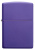 Зажигалка ZIPPO классическая с фиолетовым матовым покрытием | Classic Purple Matte, латунь/сталь, фиолетовая, матовая, 38x13x57 мм