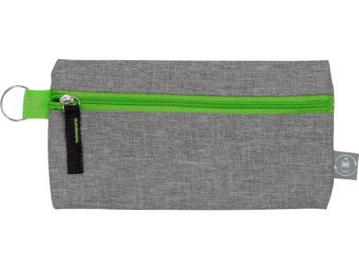 Универсальный пенал из переработанного полиэстера RPET Holder, серый/зеленый