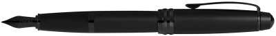 Перьевая ручка Cross Bailey Matte Black Lacquer, перо F. Цвет - черный.