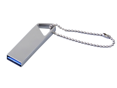 USB 3.0-флешка на 32 Гб с мини чипом, компактный дизайн, отверстие треугольной формы для цепочки , размер 32ГБ