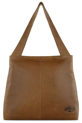 Сумка через плечо KLONDIKE RUSH «Katrina», натуральная кожа в коньячном цвете, 43 х 31,5 х 12 см