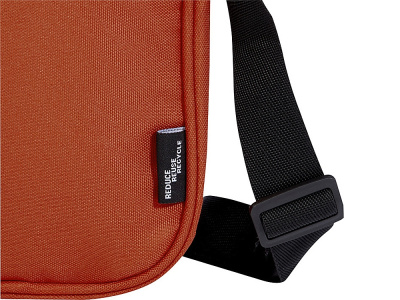 Байрон сумка через плечо из переработанных материалов по стандарту GRS объемом 2 л - Кирпичный