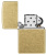 Зажигалка ZIPPO классическая с покрытием поцарапанная латунь | Classic Street Brass, латунь/сталь, золотистая, 38x13x57 мм
