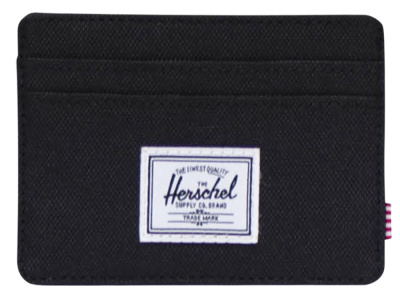 Herschel Charlie держатель для карт с RFID-защитой из переработанного материала - сплошной черный