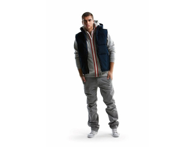 Жилет мужской, Slazenger, темно-синий/зеленое яблоко , размер S