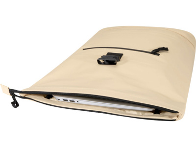 Переработанный рюкзак Реси Плюс 15 GRS с закручивающимся верхом объемом 18 л, бежевый