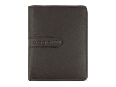 Портмоне BUGATTI ШЕДЕВР | BOMBA, с защитой данных RFID, коричневое, кожа козы/полиэстер, 10х2х12,5 см