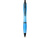 Nash шариковая ручка из переработанного пластика с черной отделкой (черные чернила) - Голубой