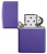 Зажигалка ZIPPO классическая с фиолетовым матовым покрытием | Classic Purple Matte, латунь/сталь, фиолетовая, матовая, 38x13x57 мм