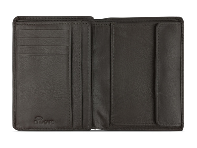 Портмоне BUGATTI ШЕДЕВР | BOMBA, с защитой данных RFID, коричневое, кожа козы/полиэстер, 10х2х12,5 см