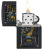 Зажигалка ZIPPO Anubis с покрытием Black Matte, латунь/сталь, черная, 38x13x57 мм