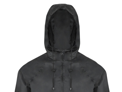 Дождевик Parka унисекс, черный , размер 2XL