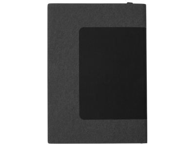 Бизнес блокнот Supreme с вставкой из софт-тача, гибкая обложка, 128 листов, черный