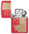 Зажигалка ZIPPO Year of the Dragon 2024 с покрытием Red Matte, латунь/сталь, красная, 38x13x57 мм