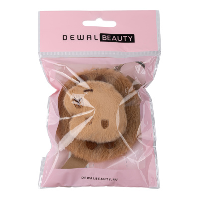 Зеркало Dewal Beauty серия "Капибара" карманное, круглое, складное, 7,5х7,5 см