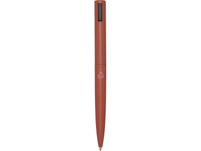 Juana шариковая ручка из переработанного алюминия - Красный кирпичный, черные чернила , размер черный