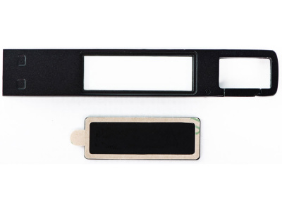 USB 2.0- флешка на 32 Гб c подсветкой логотипа Hook LED, темно-серый, синяя подсветка , размер 32ГБ
