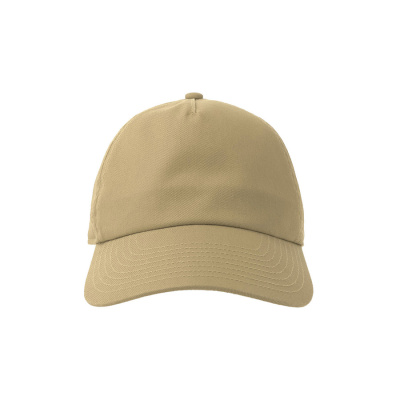 Бейсболка "DAD HAT-S FIVE", 5 клиньев, металлическая застежка, бежевый, 100% хлопок, 270 г/м2