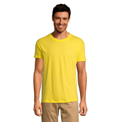 Футболка мужская REGENT, лимонный, 2XL, 100% хлопок, 150 г/м2