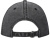 Графтон 6-панельная промытая кепка, черный