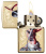 Зажигалка ZIPPO Мацци с покрытием Глянцевая латунь | Mazzi® High Polish Brass, латунь/сталь, золотистая, 38x13x57 мм
