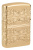 Зажигалка ZIPPO Armor® Lucky Clover с покрытием High Polish Gold Plate, латунь/сталь, золотистая, 38x13x57 мм