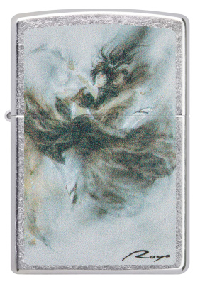 Зажигалка ZIPPO Luis Royo с покрытием Street Chrome, латунь/сталь, серебристая, 38x13x57 мм