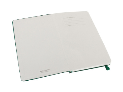 Записная книжка Moleskine Classic (в линейку) в твердой обложке, Large (13х21см), зеленый , размер A5