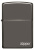 Зажигалка ZIPPO Logo с покрытием Black Ice®, латунь/сталь, чёрная, глянцевая, 38x13x57 мм