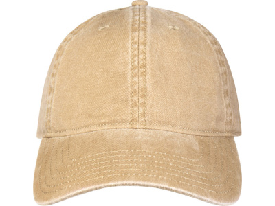 Графтон 6-панельная промытая кепка, бежевый