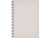Блокнот Bianco формата A5 на гребне, белый