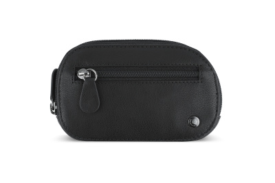 Ключница BUGATTI ЧЕРНАЯ МАГИЯ | BLACK MAGIC, черная, натуральная кожа козы, 11х2х7 см