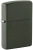 Зажигалка ZIPPO Classic с покрытием Green Matte, латунь/сталь, зелёная, матовая, 38x13x57 мм
