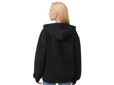 Толстовка оверсайз с капюшоном на молнии Monaco, черный , размер XL-2XL