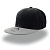 Бейсболка "SNAP BACK", 6 клиньев,  пластик. застежка, черный с серым, 100% п/э,100% х/б, 400 гр/м2