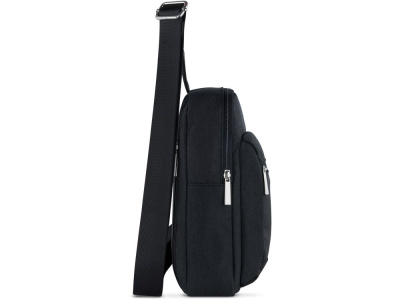 Сумка кросс-боди мужская BUGATTI СЕРА | SERA, антрацитовая, полиэстер, 17х6х26,5 см, 2,5 л