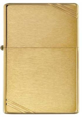 Зажигалка ZIPPO Винтажная 1937 года с покрытием матовая латунь | 1937 Vintage™ Brushed Brass, латунь/сталь, золотистая, 38x13x57 мм
