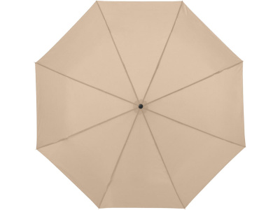 Зонт Ида трехсекционный 21,5, бежевый