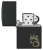 Зажигалка ZIPPO Fire Heart с покрытием Black Matte, латунь/сталь, черная, матовая, 38x13x57 мм