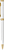 Ручка METEOR SOFT GOLD MIRROR Белая 1131.07