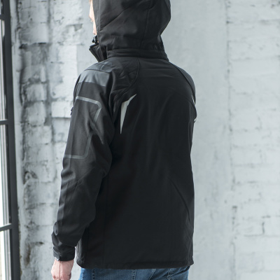 Куртка мужская "ARTIC", красный, XL, 97% полиэстер, 3% эластан,  320 г/м2