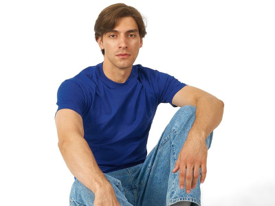 Футболка HD Fit короткий рукав с эластаном, классический синий , размер 3XL