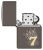 Зажигалка ZIPPO Lucky 7 Design с покрытием Black Ice®, латунь/сталь, черная, 38x13x57 мм