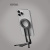 Магнитная подставка с карабином для телефона, чёрная, Deppa