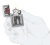 Зажигалка ZIPPO Couple Love с покрытием Brushed Chrome, латунь/сталь, серебристая, 36x13x57 мм