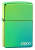 Зажигалка ZIPPO Logo с покрытием High Polish Teal, латунь/сталь, зелёная, глянцевая, 38x13x57 мм