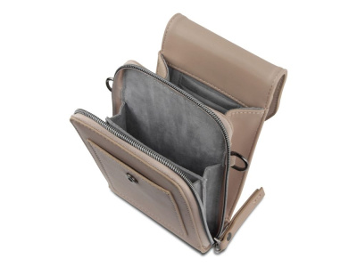 Сумка наплечная BUGATTI АЛМАТА | ALMATA, песочная, полиуретан, 11х4х19 см