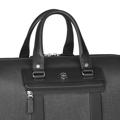 Дорожная сумка VICTORINOX Architecture Urban2 Weekender, серый, полиэстер/кожа, 24x56x30 см, 45 л