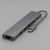 USB Type-C хаб 7-в-1, HDMI, Power Delivery, 2xUSB 3.0, RJ45, microSD/SD, графит, Deppa